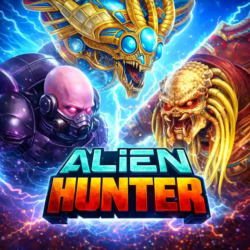 Alien Hunter Casino Game Banner